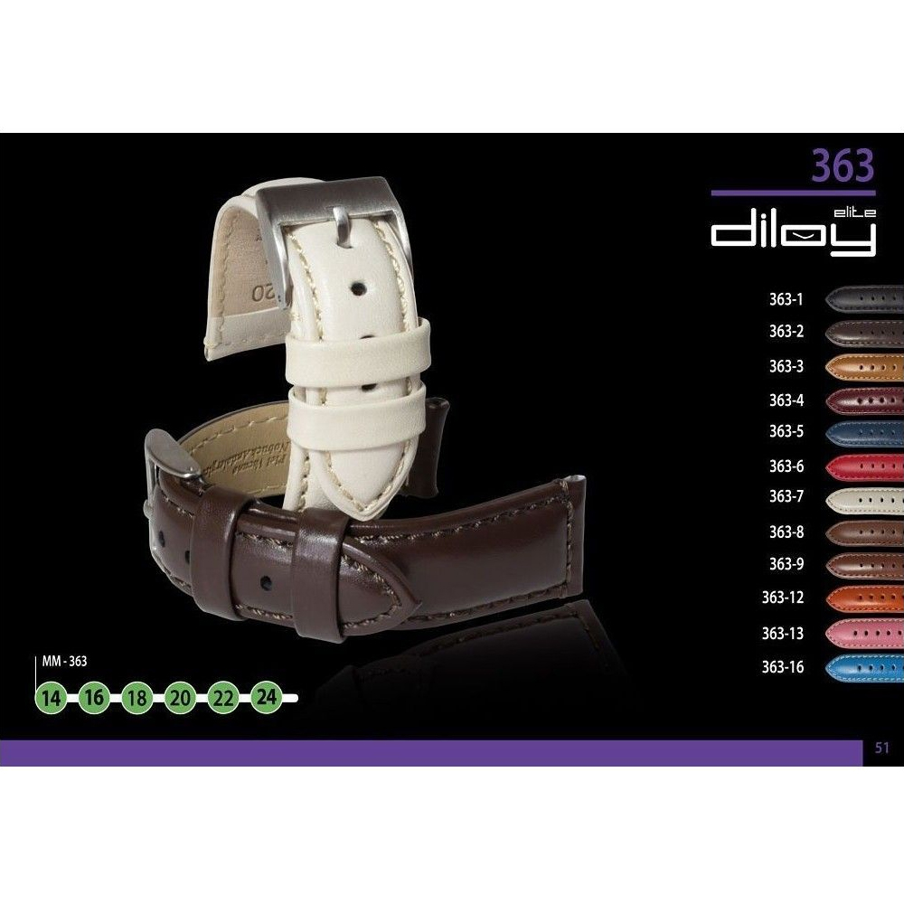 Кожена каишка Diloy CP000363