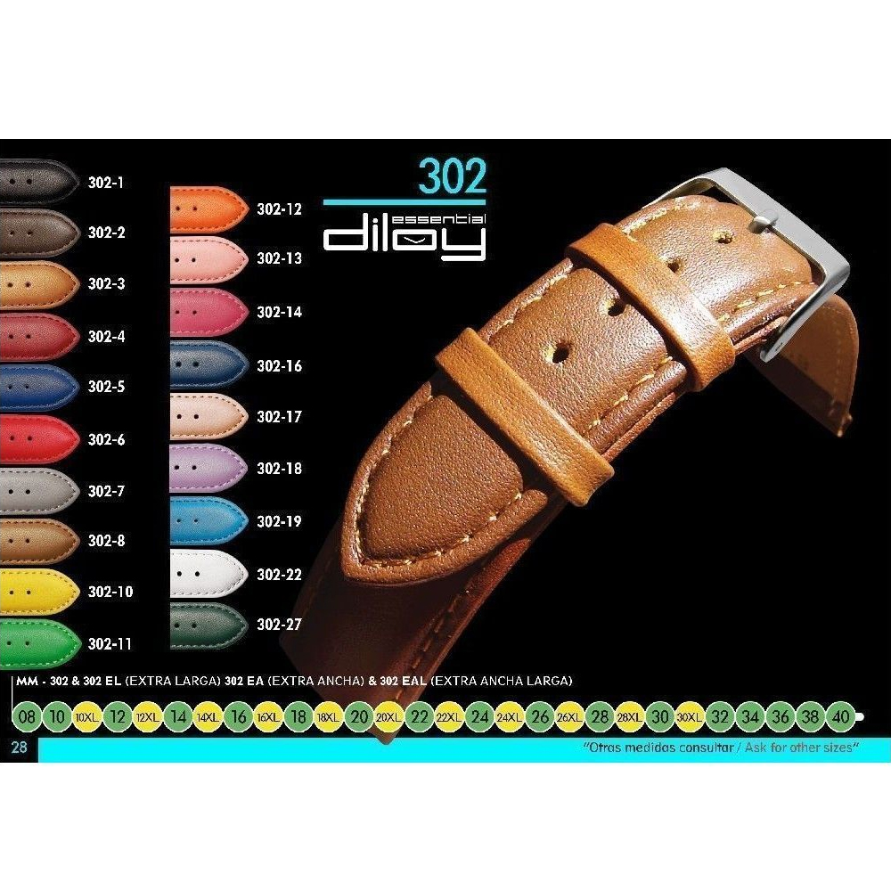 Кожена каишка Diloy CP302EAL