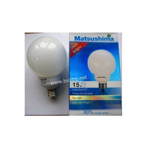Енергоспестяваща лампа G15W-E27D - Бяла светлина