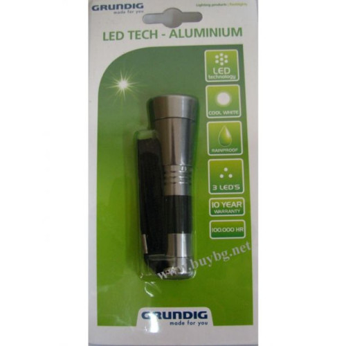 Алуминиев фенер GRUNDIG - 3 LED диода
