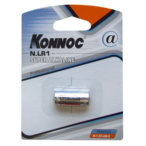 Алкална батерия KONNOC LR1 1.5V 1 бр. блистер