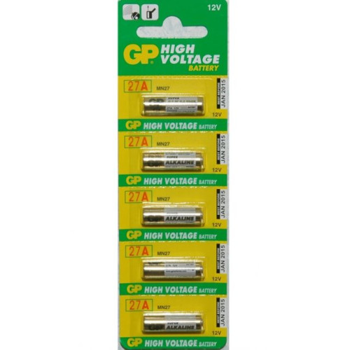 Алкална батерия GP 27A 12V 5 бр. блистер