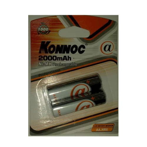 Акумулаторна батерия KONNOC AA/R06 - 2000mAh