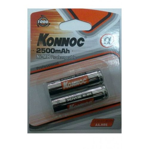 Акумулаторна батерия KONNOC AA/R06 - 2500mAh