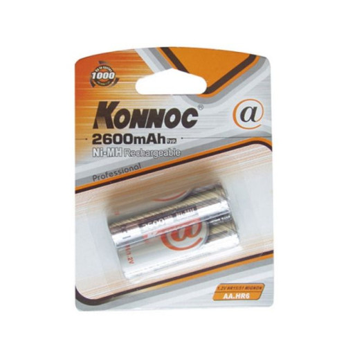 Акумулаторна батерия KONNOC AA/R06 - 2600mAh