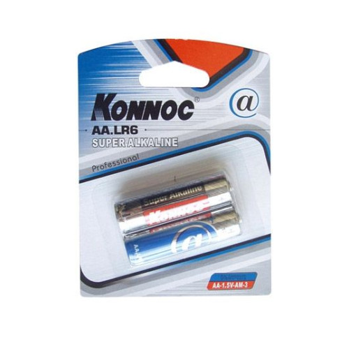 Алкална батерия KONNOC - AA/LR06 2 бр. блистер
