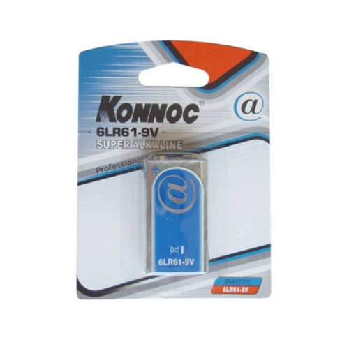 Алкална батерия KONNOC - 9V/6LR61
