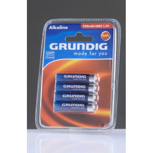 Алкална батерия GRUNDIG AAA/LR03 - 4 бр. блистер