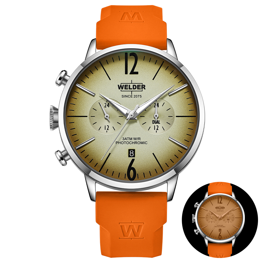 Часовник WELDER Moody WWRC551 оранжев UV стъкло