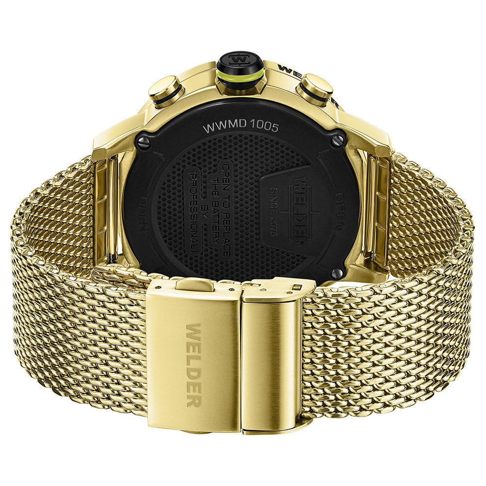 Часовник WELDER Edge WWMD1005 златен фотохромен dual time