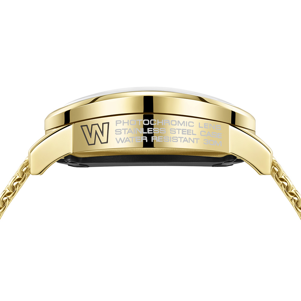 Часовник WELDER Edge WWMD1005 златен фотохромен dual time