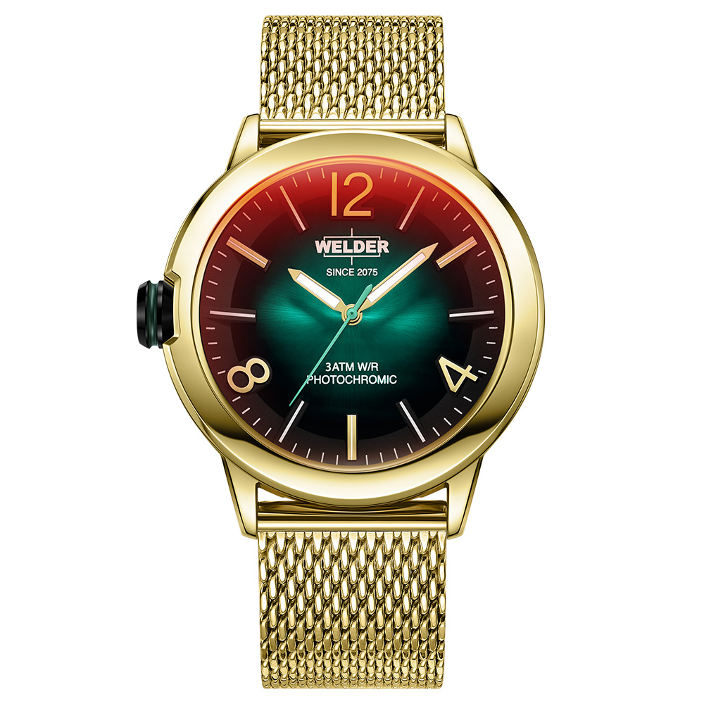 Часовник WELDER Edge WMD2001 златен Seiko VD32 фотохромен