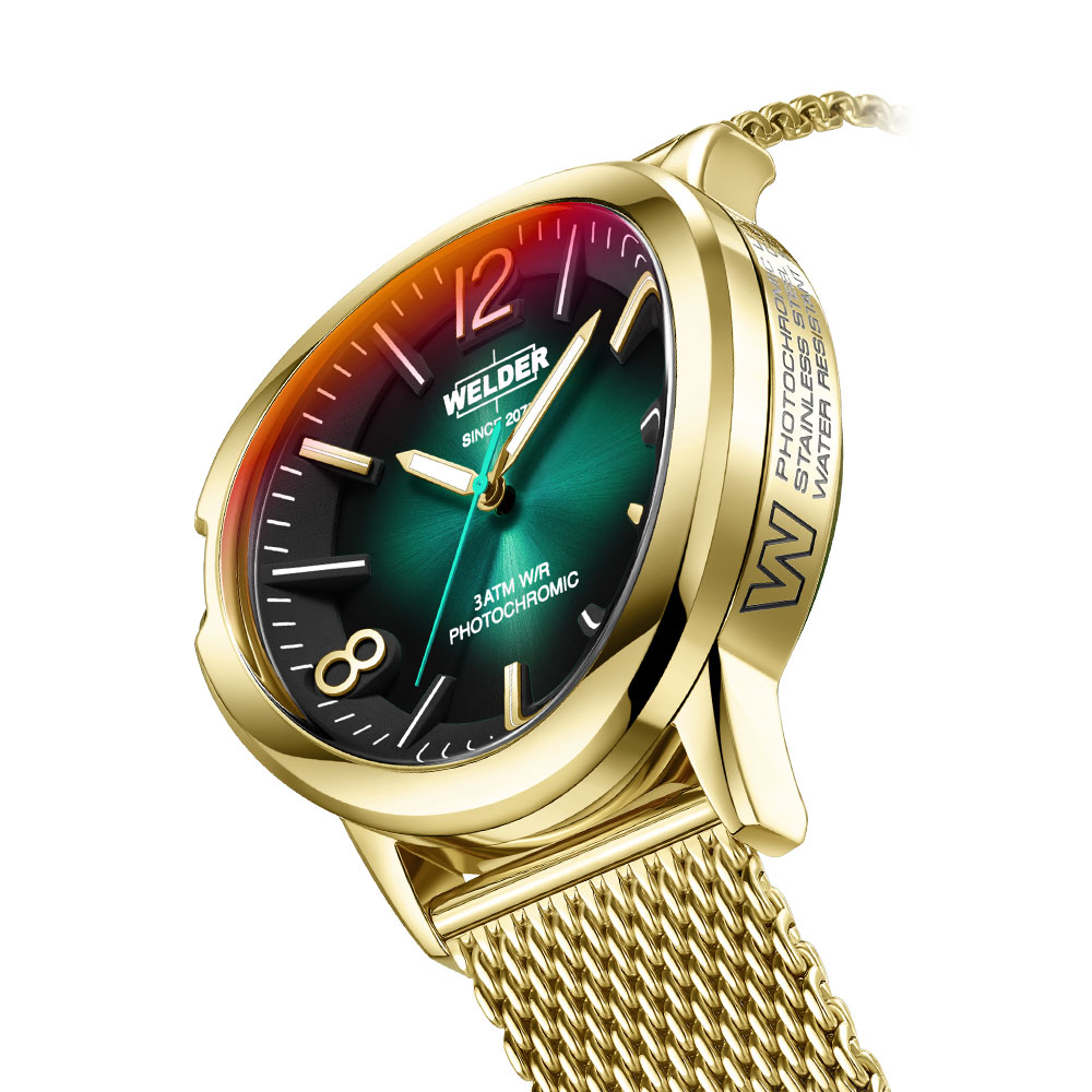 Часовник WELDER Edge WMD2001 златен Seiko VD32 фотохромен