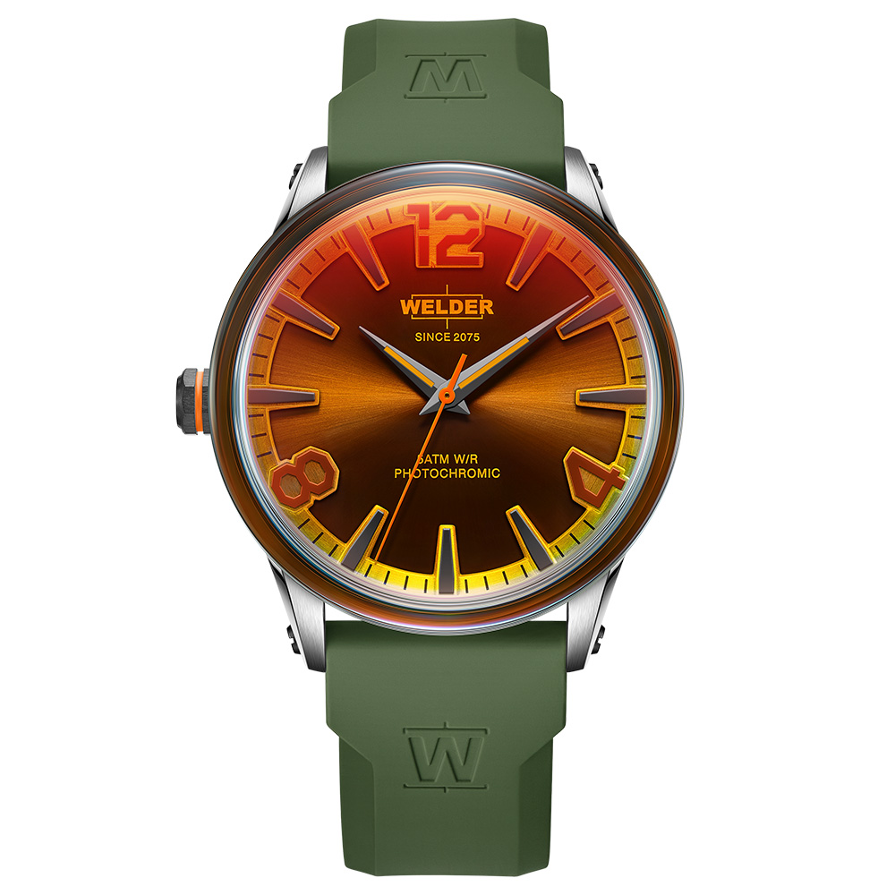 Часовник WELDER Moody WRN3001 – Унисекс модел със зелена каишка и стоманен корпус | ClassicWatches.bg
