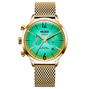 Часовник WELDER Moody WWRC604 – Дамски златист модел с двойно време | ClassicWatches.bg
